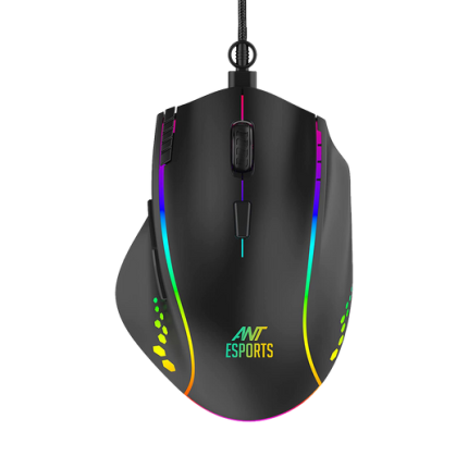 ANT ESPORTS GM600 WIRED OPTICAL GAMING MOUSE (BLACK)