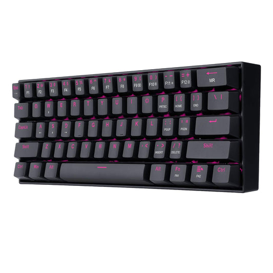619t8CVd03L._SL1500.jpg REDRAGON K630 PINK LED DRAGON BORN (BROWN SWITCH) KEYBOARD BLACK - Image 1