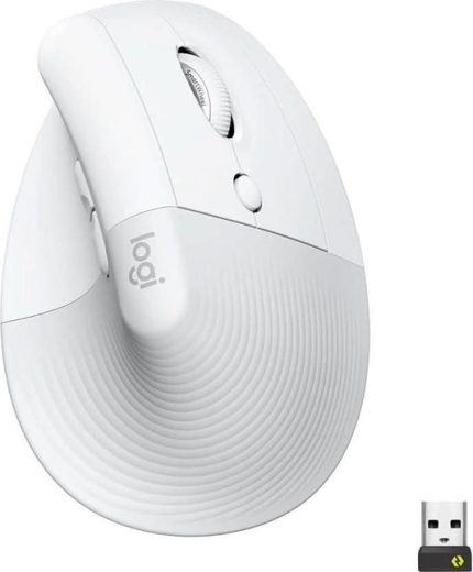 LOGITECH LIFT VERTICAL ERGONOMIC MOUSE WIRELESS PALEGREY